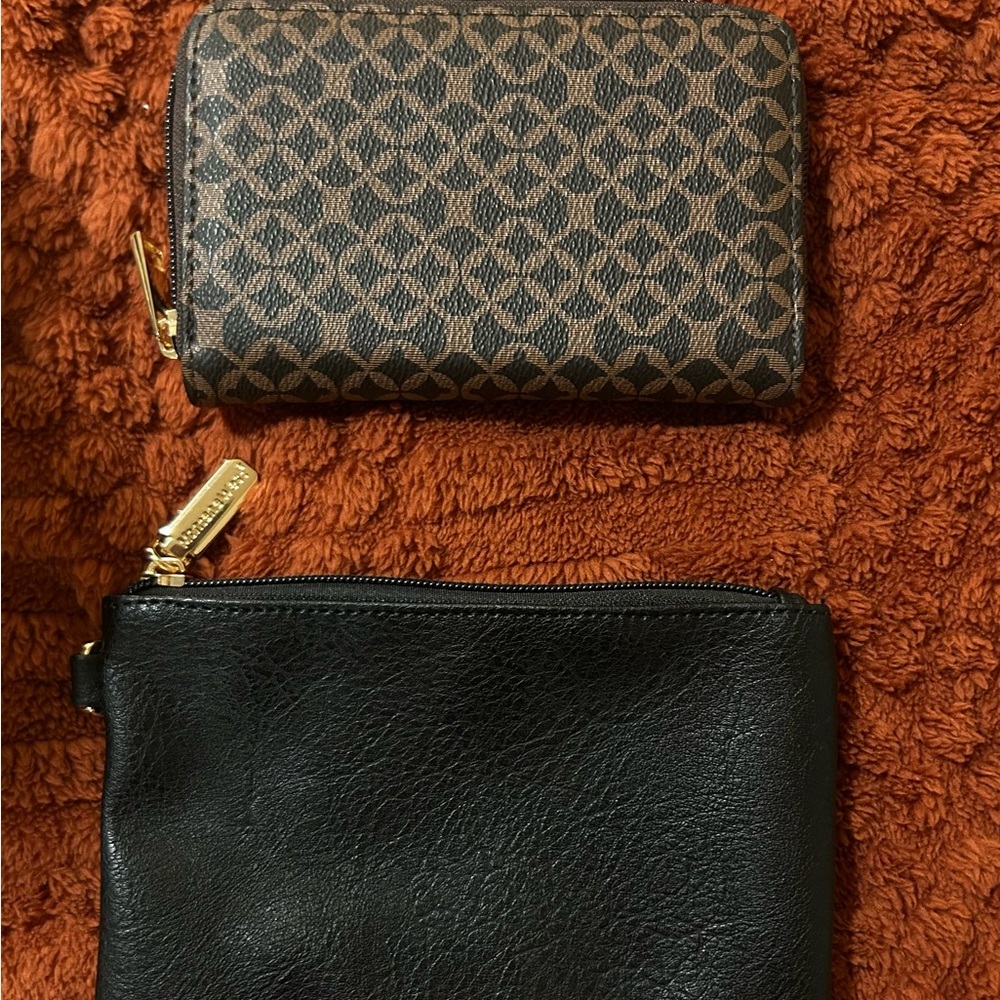 Black And Brown Patterned Handbag - image 4